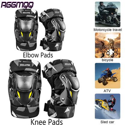 1Pair Knee and Elbow Pads, Gear-Multi Sport Protection for Skateboard, BMX, Pogo,Inline Skating, Scooter-Kids, Teen, Adult Sizes