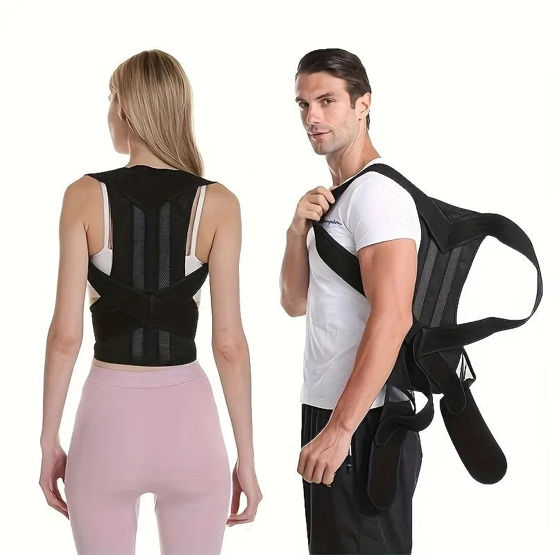 Back Posture Brace Clavicle Support, Stop Slouching And Hunching, Adjustable Back Trainer Unisex, Order A Size Up