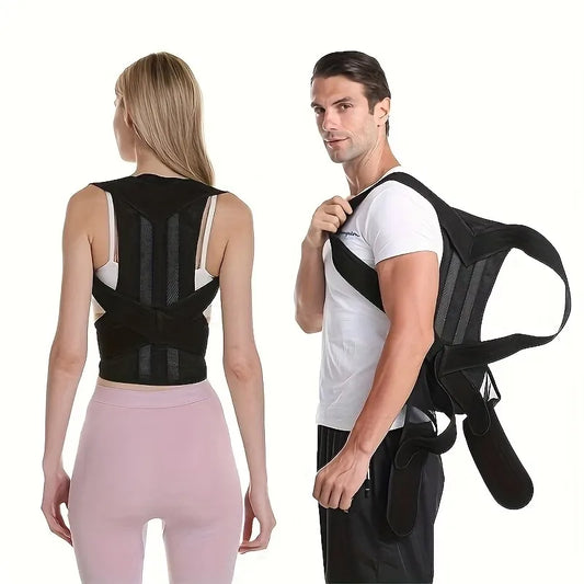 Back Posture Brace Clavicle Support, Stop Slouching And Hunching, Adjustable Back Trainer Unisex, Order A Size Up