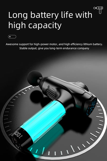 Professional Massage Guns12 Heads Smart Massage Gun For Body Neck Back Electric Handheld Fascia Gun Muscle Relaxation Massager