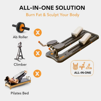 Silent Crawling Machine for Waist Slim, Home Indoor Core Ab Workout Trainer, Multi-Functional Crocodile SitUps Fitness Equipment