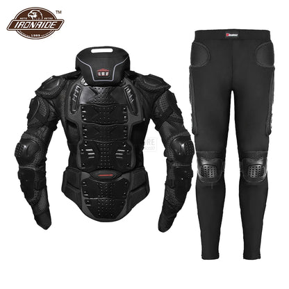 Motorcycle Jacket Full Body Armor Set Motorcycle Chest Armor Suit Motocross Racing Protective Gear Moto Protection S-5XL