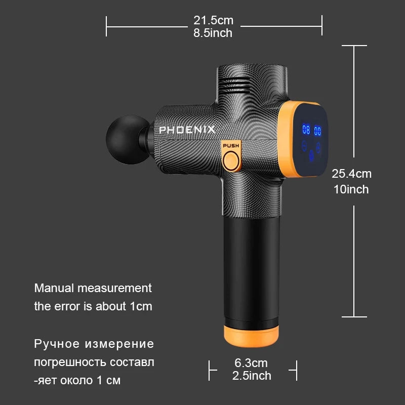 Professional Muscle Massage Gun High frequency deep tissue Neck And Back Massager Motion Fitness Relieve Body Muscle Massagers