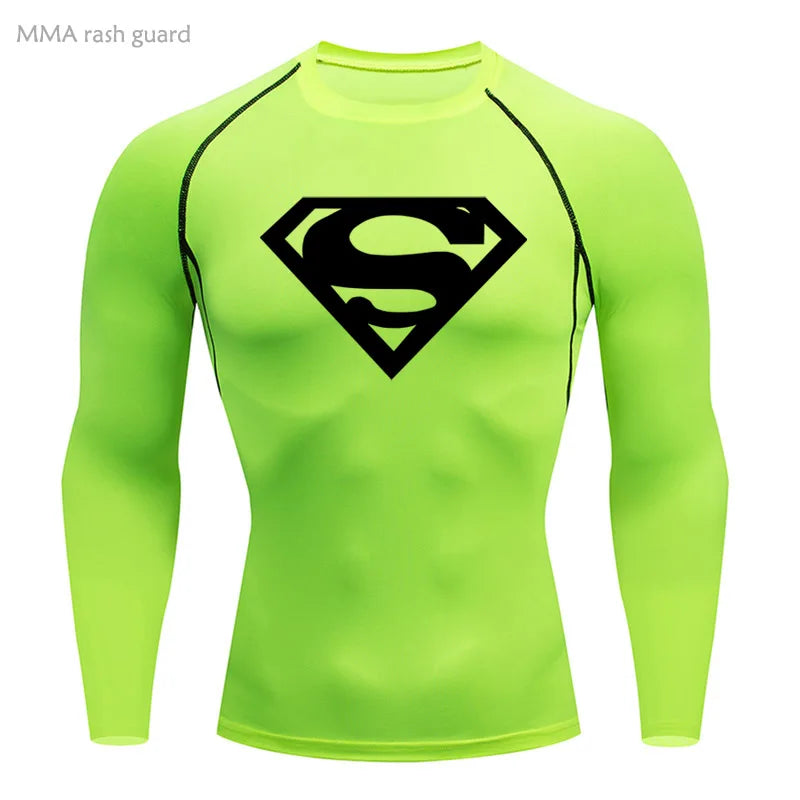 Sports Compression Shirt Men's T-Shirt Short Sleeve Quick Dry Summer Fitness Top Bodybuilder T-shirt Running Men's Gym Clothing
