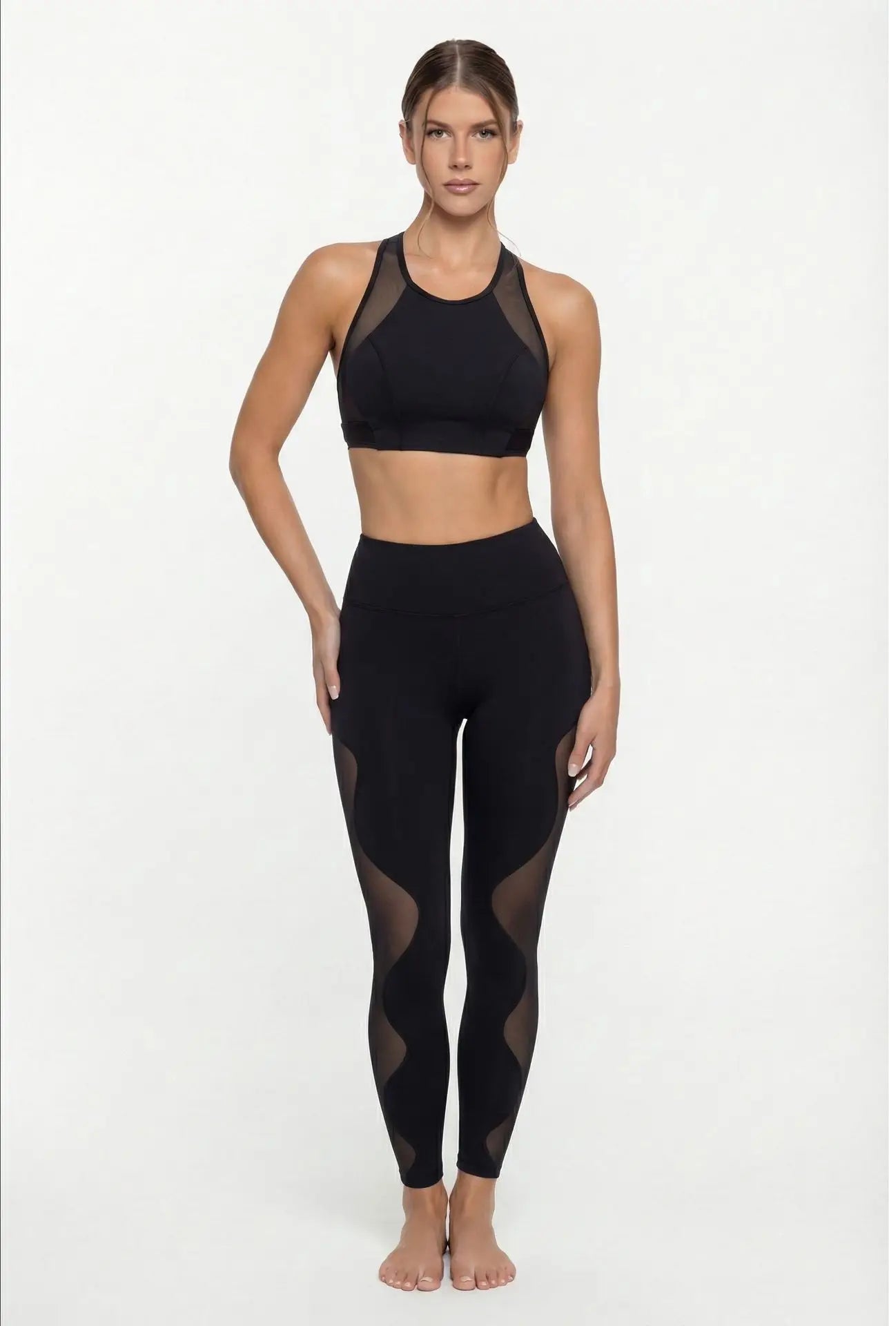 Sports Vest Slim Fit Women's Gym Kit Vacation Sexy Outfits Workout Top Pilates Training Yoga Set Fitness Jogging Two-piece Sets