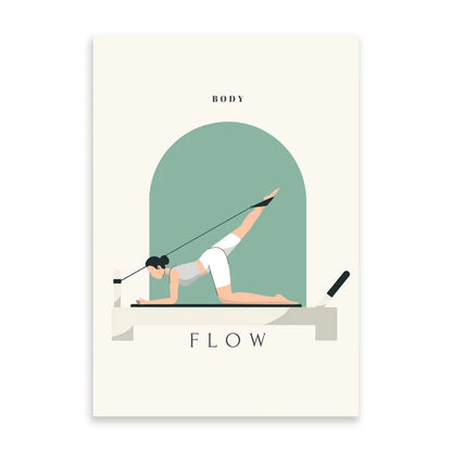 Yoga Asana Line Art Prints Pilates Teaching Posters Modern Minimalist Yoga Poses Canvas Painting Pilates Studio Wall Decor