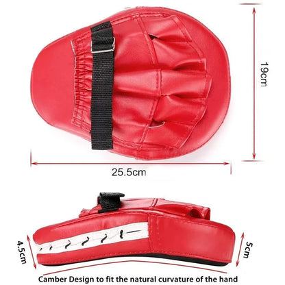 2Pcs 3-in-1 Boxing Gloves and Punching Mitts Set, Sports Boxing Gloves Boxing Pads with Hand Wraps, Kids Boxing Equipment Set