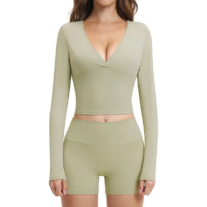 Women Tracksuit Workout Outfits 2PCS Yoga Set Gym Clothes Female Push Up Fitness Set Running Sportwear Sports Bra Shorts Suit