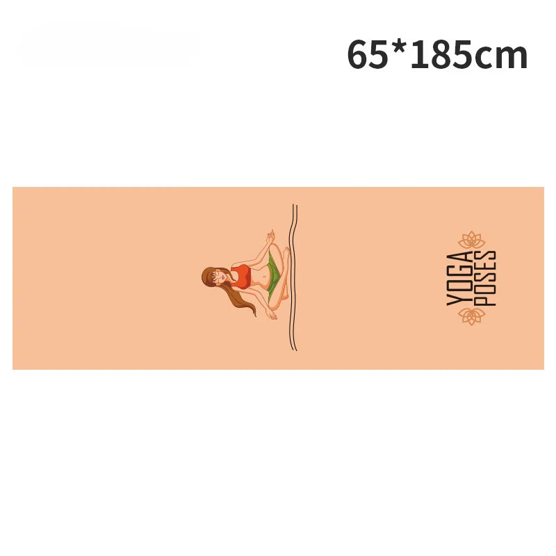 Yoga Studio Portable Printed Yoga Towel Custom Non-slip Environmental Protection Digital Printed Yoga Towel Yoga mat Towel