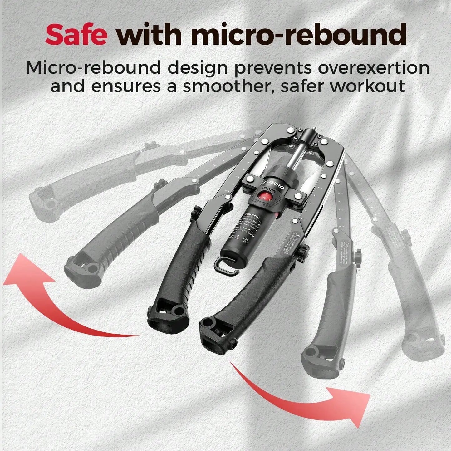 2-IN-1 Arm Trainer With Ab Roller Wheel, Adjustable 22-440lbs Hydraulic Power Chest, Shoulders, Forearm, Triceps &Amp; Core Muscle Strengthener (Includes Backpack & Pad)