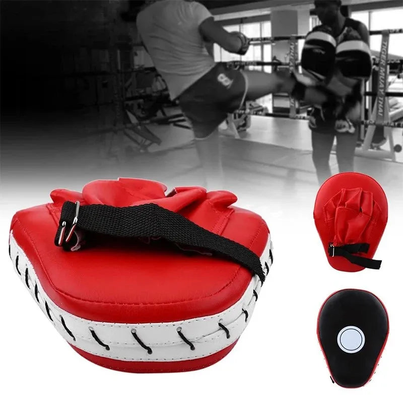 2Pcs 3-in-1 Boxing Gloves and Punching Mitts Set, Sports Boxing Gloves Boxing Pads with Hand Wraps, Kids Boxing Equipment Set