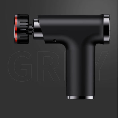 New Electric Massage Gun With Heat Cold 9 Gears Multifunctional Fascia Gun Home Portable Gym Use Small Quiet Handheld Massager