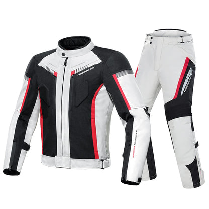 HEROBIKER Waterproof Motorcycle Jacket Man Racing jacket Wearable Motorcycle Pants Moto Jacket  With EVA Protection