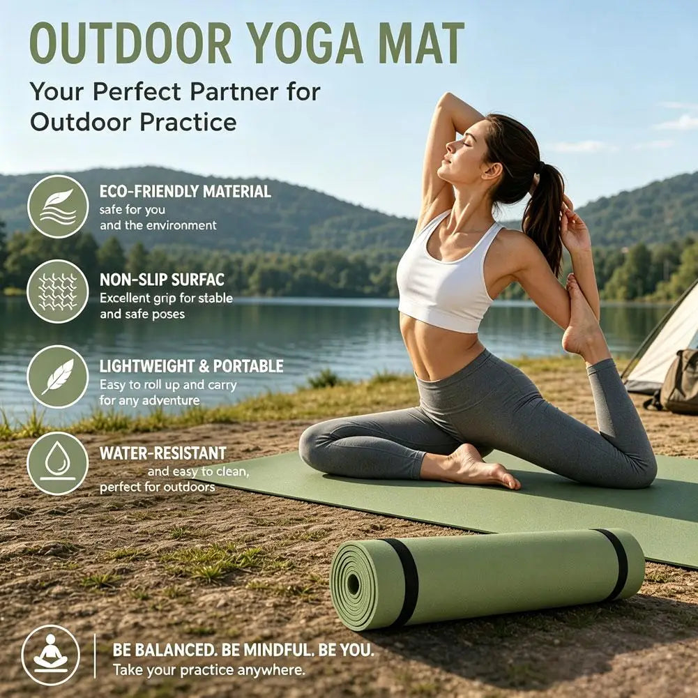 Yoga Pad Non Slip Exercise Mat For Home Yoga,Pilates,Stretching,Floor & Fitness Workouts, Yoga Mats For Pilates,Floor Exercises