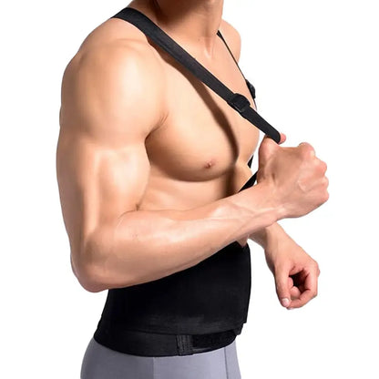 Weightlifting Belt - Heavy-Duty Lumbar Support Back Brace with Adjustable Suspenders for Gym, Fitness & Sports Injury Prevention