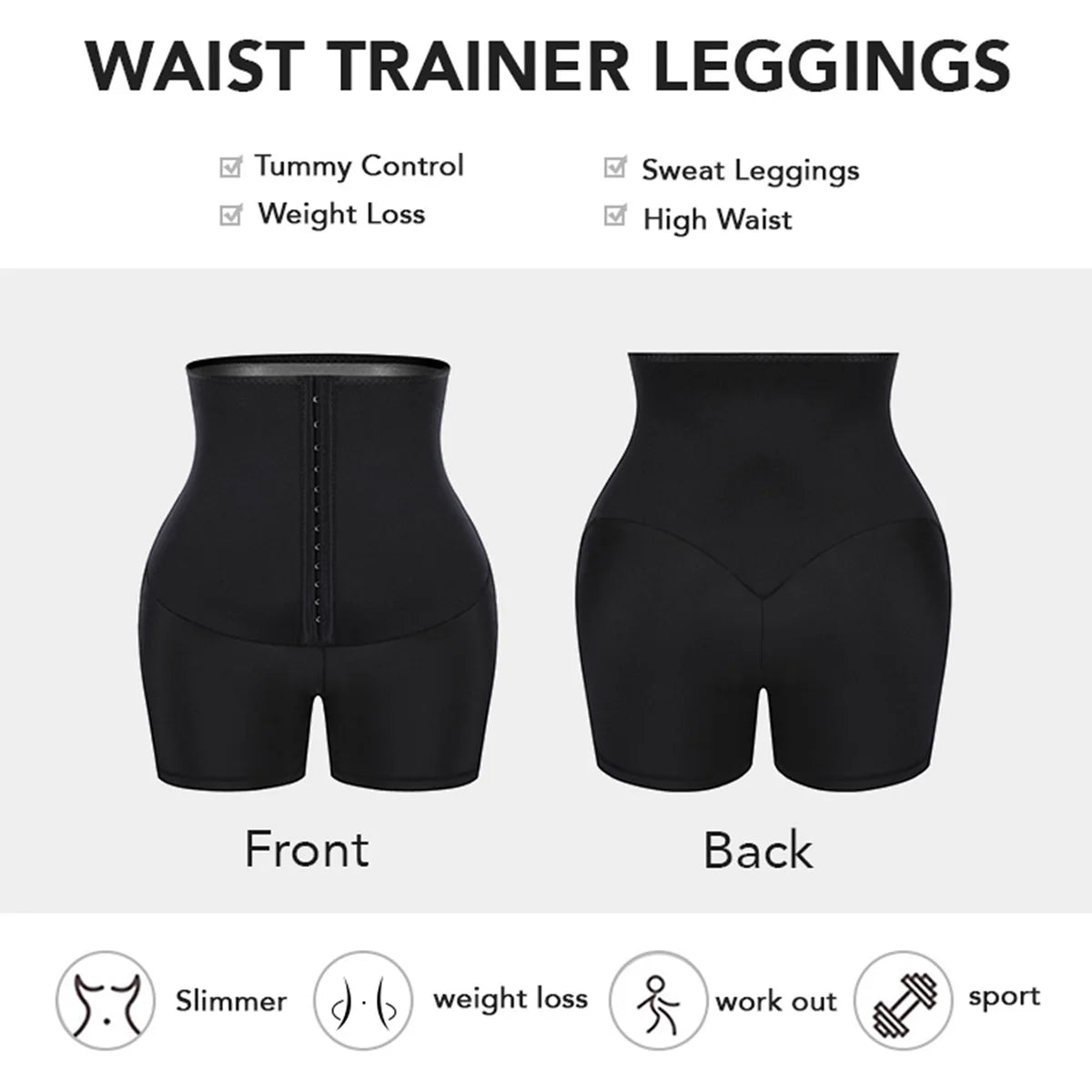 Sauna Sweat Short Pants Suits for Women High Waist Slimming Shorts Compression Thermo Workout Body Shaper Thighs