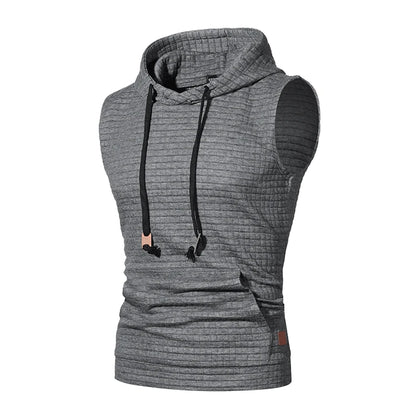 2023 New Fashion Zipper Cardigan Sweater Mens Sleeveless Hooded Vest Jacket Plus Size S-4XL Streetwear Vest Hoodies
