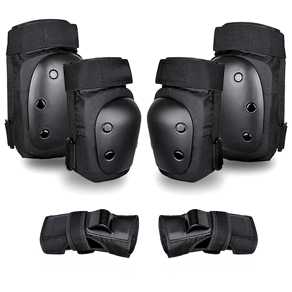 Knee Pads Elbow Pads with Wrist Guards, 3 in 1 Protective Gear Set for Skating Cycling Bike Rollerblading Scooter