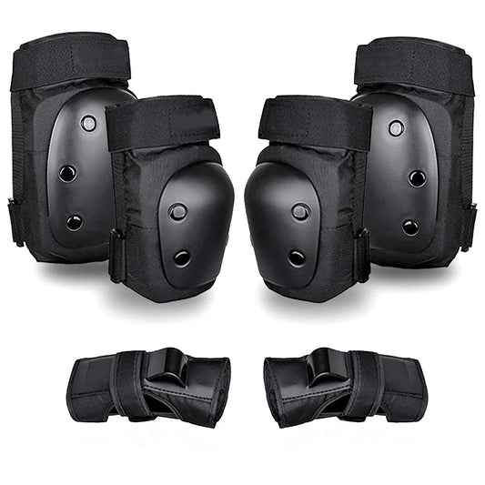 Knee Pads Elbow Pads with Wrist Guards, 3 in 1 Protective Gear Set for Skating Cycling Bike Rollerblading Scooter