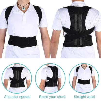 Back Posture Brace Clavicle Support, Stop Slouching And Hunching, Adjustable Back Trainer Unisex, Order A Size Up