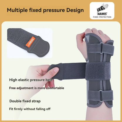 AOLIKES 1PC Wrist Brace Splint Carpal Tunnel for Women Men,Night Wrist Sleep Support Brace,Pain Relief for Sprain, Carpal Tunnel