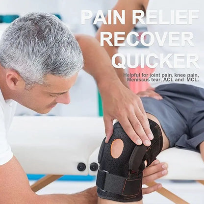 1PCS Knee Pad Brace with Side Stabilizers Knee Support Sport Kneepad Patellar Tendon Joint Pain Relief Meniscus Tears Tendinitis