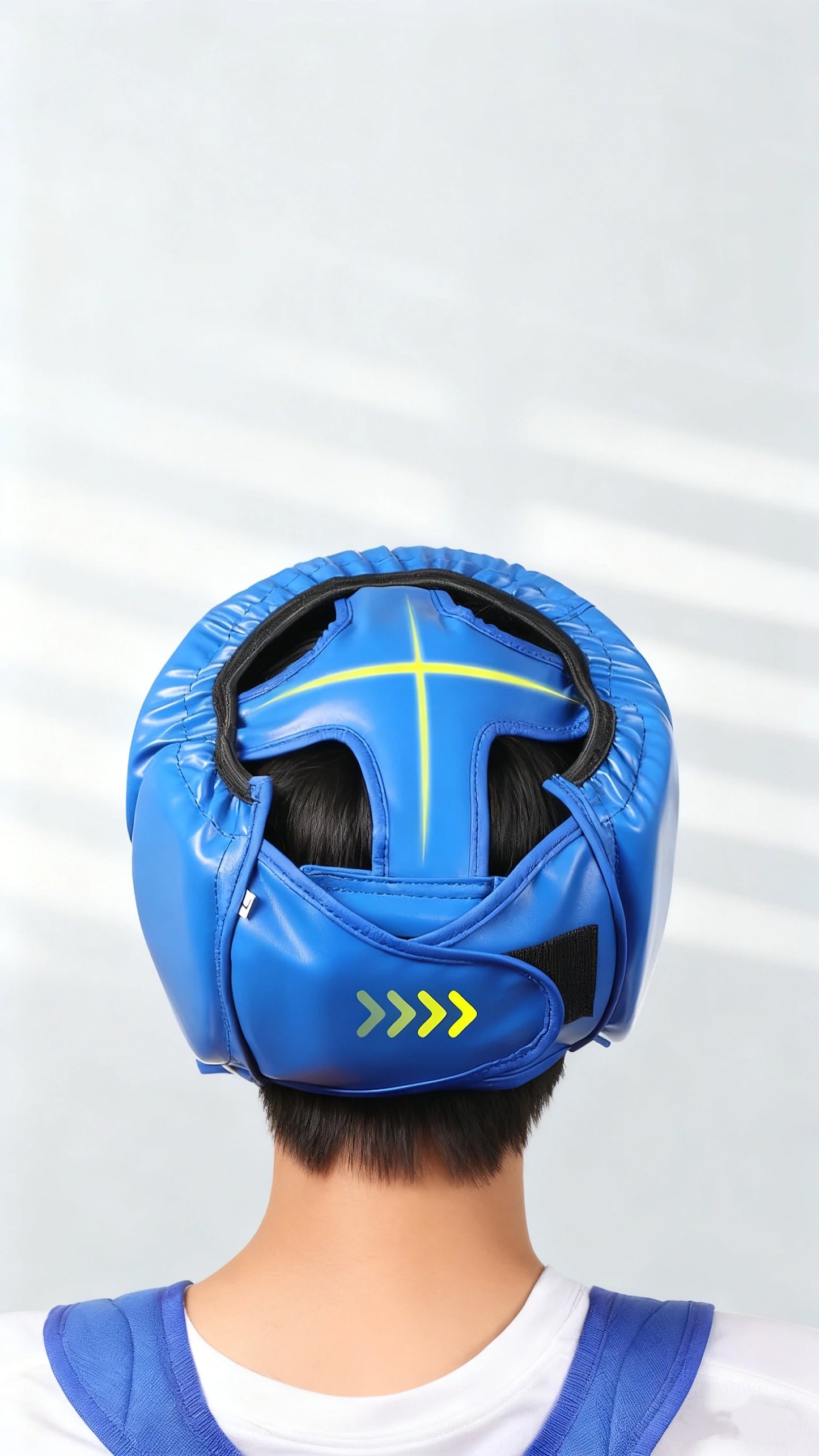 Thickened Full Cover Boxing Headguard PU Leather Shockproof Helmet Muay Thai Sanda Taekwondo Sparring Protective Gear