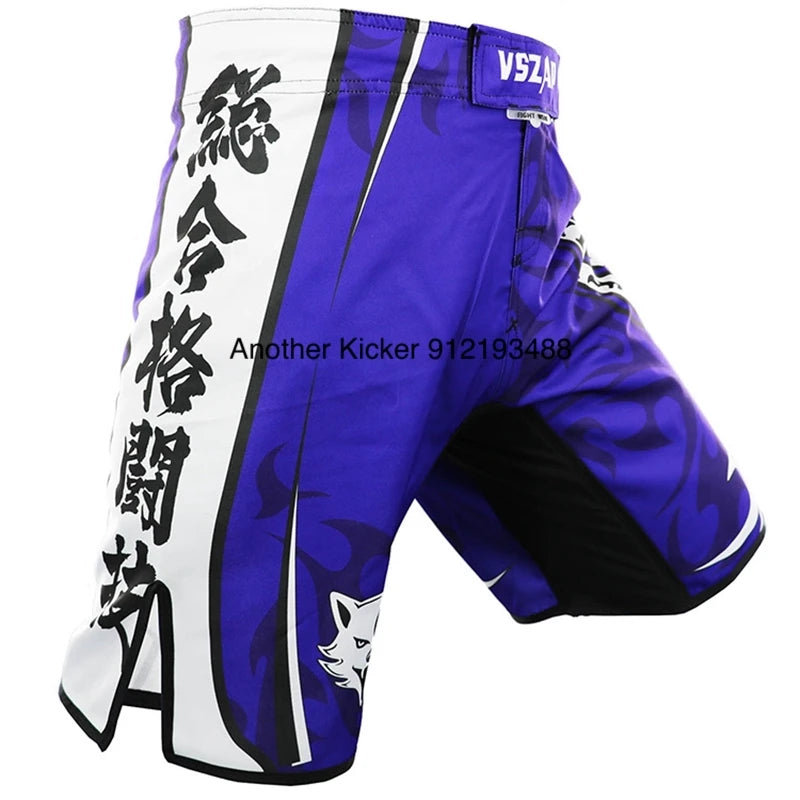 Vszap MMA BJJ Shorts Comprehensive Fighting Training Pants Men's Muay Thai No Gi Judo Jiu Jitsu Sports Boxing Grappling Shorts