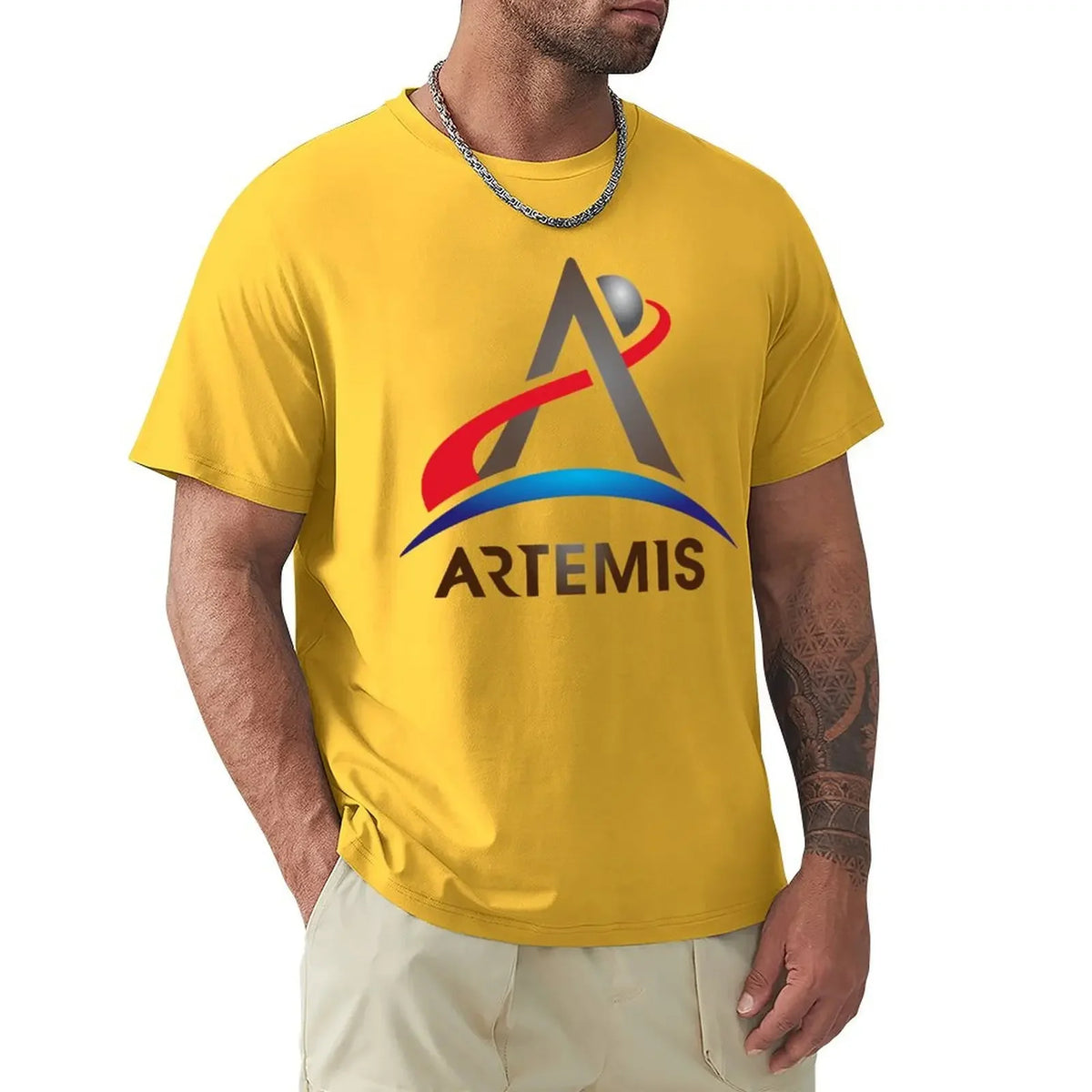 Artemis program T-Shirt anime korean fashion sublime clothing for men