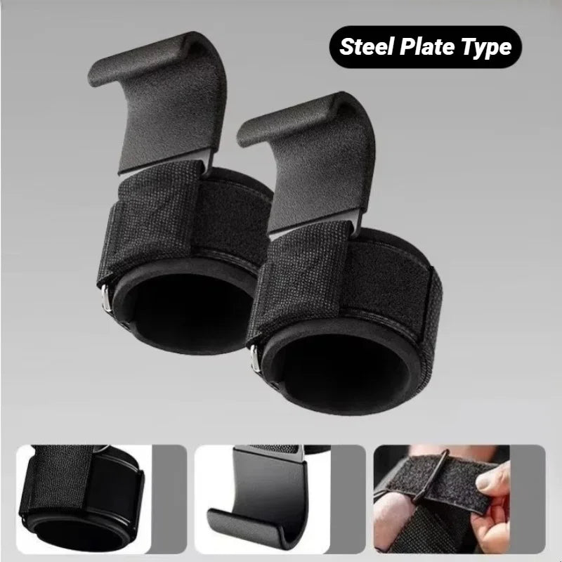 2Pcs Non-Slip Weight Lifting Hookspremium Of Straps Weightlifting Deadlift Exercise Fitness Hook Training Squat Weightlift