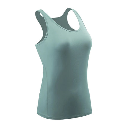 Women Fitness Top Workout Training Exercise Gym T Shirt Sport T-shirt Bodybuilding Yoga Running Backless Sleeveless Tee Vest J82