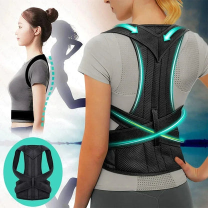 Back Posture Brace Clavicle Support, Stop Slouching And Hunching, Adjustable Back Trainer Unisex, Order A Size Up