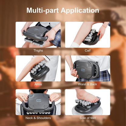 42 Heads Fascia Gun High-Frequency Vibration Deep Body Massage Device Back Waist Thigh Massager Neck Shoulder Muscle masajeador