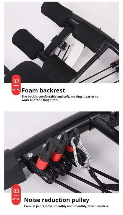Multi-functional rowing machine sit-up abdominal wheel full-body weight loss and fitness equipment rowing fitness equipment