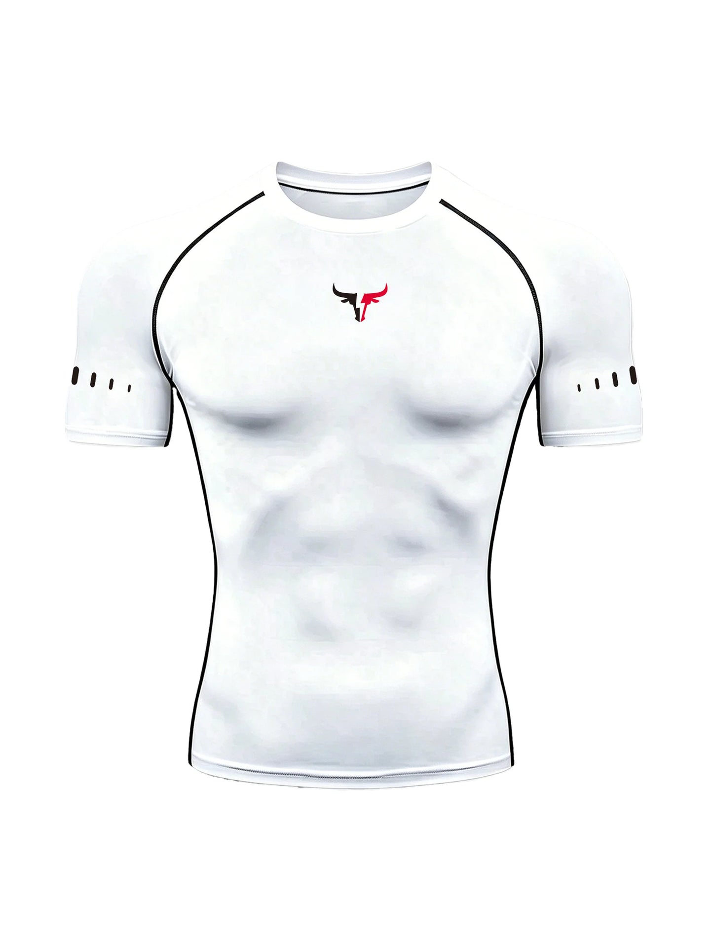 Men's Compression T-Shirt Quick Dry Breathable Elastic Gym Tee Multi Colors Available for All Seasons Running Fit Single Piece