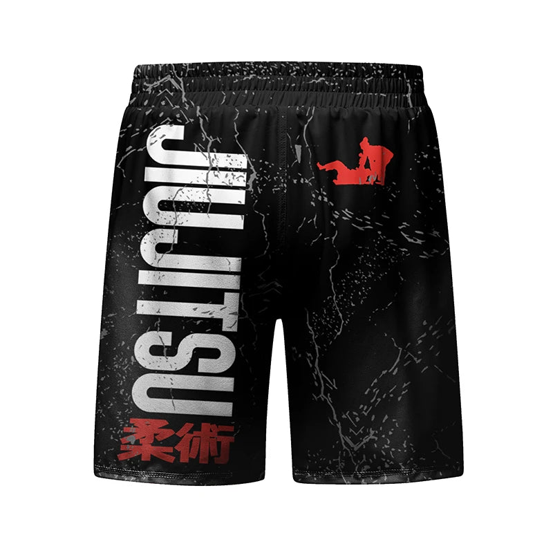 New Kimono Jiu Jitsu Rashguard for Men MMA T-Shirt+Pant 4Pcs/Set Muay Thai Shorts BJJ Rash Guard Gym Boxing Jerseys Sportswear