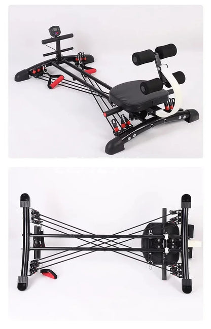 Multi-functional rowing machine sit-up abdominal wheel full-body weight loss and fitness equipment rowing fitness equipment