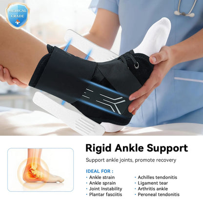 NEENCA Ankle Brace for Sprained Ankle, Quick Lace Up Ankle Support for Women Men Ankle Stabilizer Injury Recover Running Sports