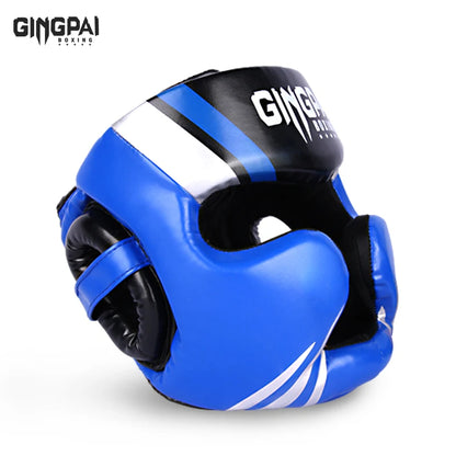 Boxing Headgear for Men Women Muay Thai MMA Kickboxing Safety Head Guard Sparring Closed Type Head Gear with Full Face Coverage