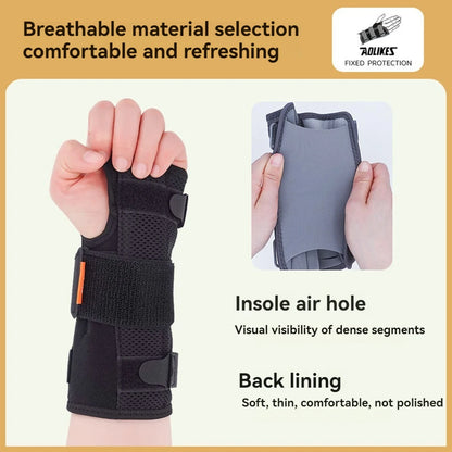 AOLIKES 1PC Wrist Brace Splint Carpal Tunnel for Women Men,Night Wrist Sleep Support Brace,Pain Relief for Sprain, Carpal Tunnel