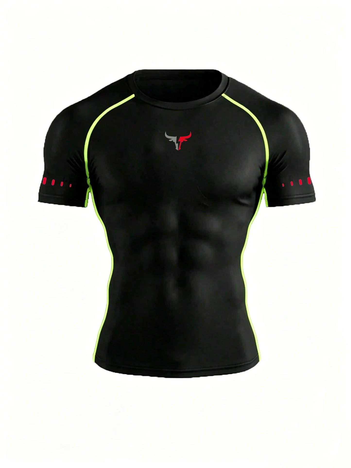Men's Compression T-Shirt Quick Dry Breathable Elastic Gym Tee Multi Colors Available for All Seasons Running Fit Single Piece