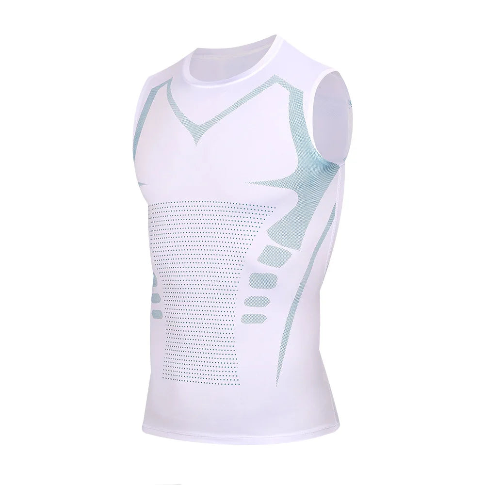 Men's Compression T-Shirt Summer Sportswear Running T shirt Elastic Quick Dry Sport Tops Tee Athletic Gym Workout T Shirts Men