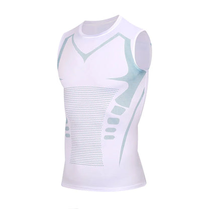 Men's Compression T-Shirt Summer Sportswear Running T shirt Elastic Quick Dry Sport Tops Tee Athletic Gym Workout T Shirts Men