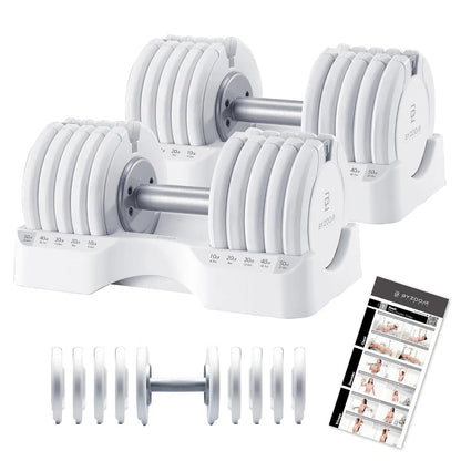 Pure Series Adjustable Dumbbell - 12.5/25/27.5/50/55/75lb - ONE UNIT OR PAIR(check QTY before purchase) - 5-in-1/, Custom