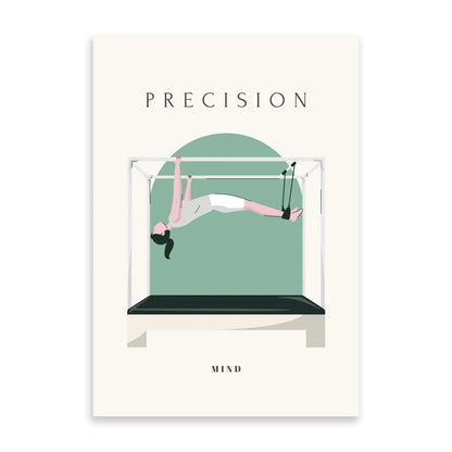 Yoga Asana Line Art Prints Pilates Teaching Posters Modern Minimalist Yoga Poses Canvas Painting Pilates Studio Wall Decor
