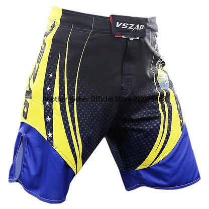 Vszap MMA BJJ Shorts Comprehensive Fighting Training Pants Men's Muay Thai No Gi Judo Jiu Jitsu Sports Boxing Grappling Shorts