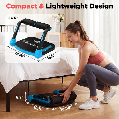Relife Adjustable Core Training Machine Sit up Exercise Equipment Automatic Rebound Home Gym Foldable Portable Fitness Equipment
