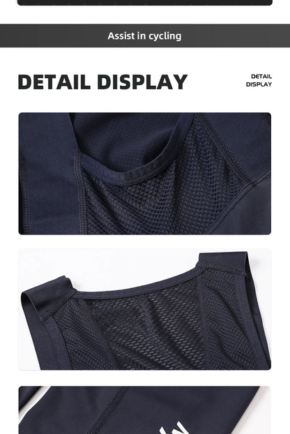 YKYWBIKE Men's Cycling Bib Long Pants Spring Autumn Long Cycling Pants Bib Road Bike Pants Bib Tights Cycling Bib Pants