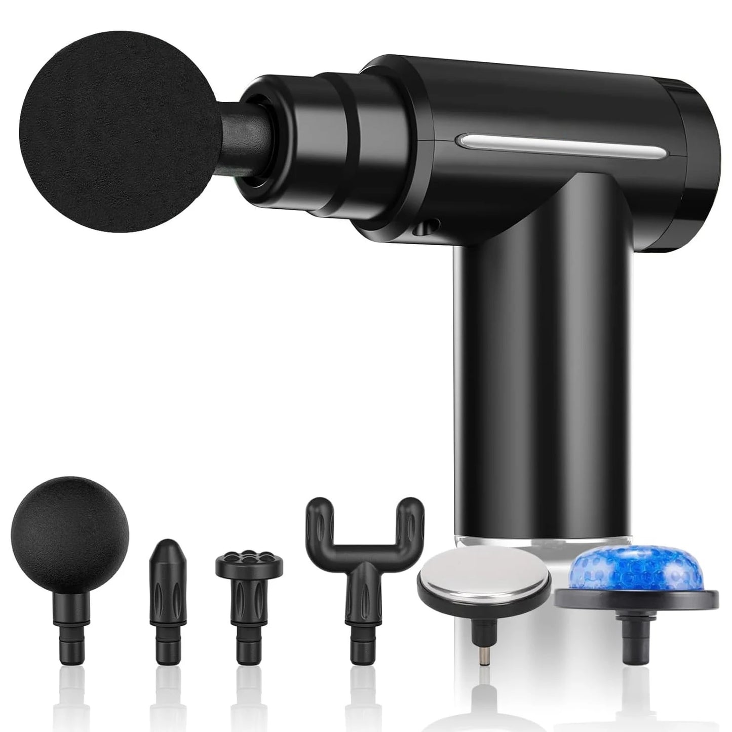 Deep Tissue Massage Gun with Heat Cold 6 Speeds Handheld Percussion Massager Fascia Gun For Body Back Neck Leg Massage Tools