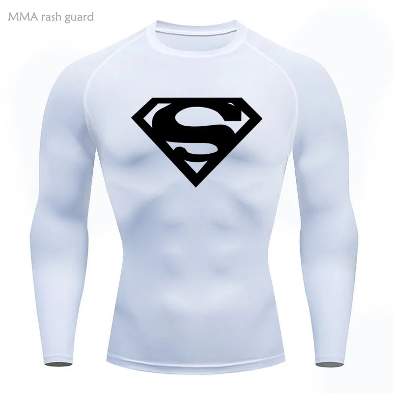 Sports Compression Shirt Men's T-Shirt Short Sleeve Quick Dry Summer Fitness Top Bodybuilder T-shirt Running Men's Gym Clothing